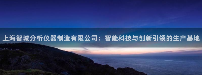 意昂3娱乐网站：上海智城分析仪器制造有限公司：智能科技与创新
