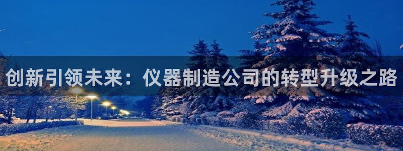 意昂体育3平台注册：创新引领未来：仪器制造公司的转型升级之路