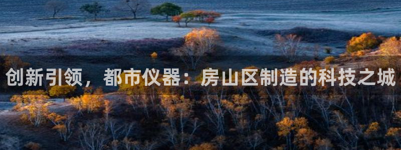 意昂3开户：创新引领，都市仪器：房山区制造的科技之城