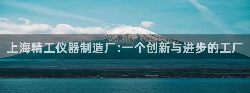 意昂体育3官方客服电话：上海精工仪器制造厂:一个创新与进步的