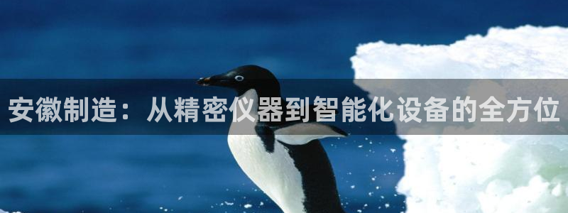 意昂3娱乐是那个系列的台子：安徽制造：从精密仪器到智能化设备
