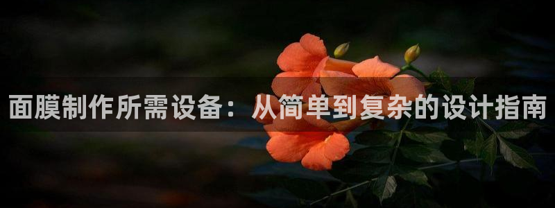 意昂3集团E.ON：面膜制作所需设备：从简单到复杂的设计指南
