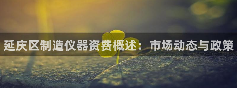 意昂平台体育：延庆区制造仪器资费概述：市场动态与政策