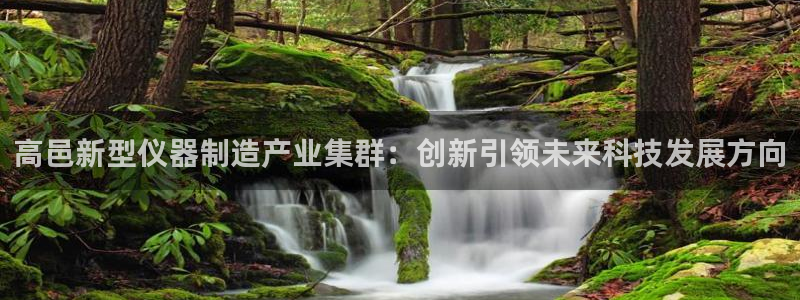 意昂3娱乐：高邑新型仪器制造产业集群：创新引领未来科技发展方