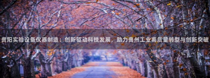 意昂3集团：贵阳实验设备仪器制造：创新驱动科技发展，助力贵州