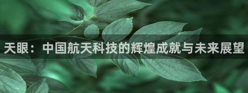 意昂体育3官方客服电话：天眼：中国航天科技的辉煌成就与未来展
